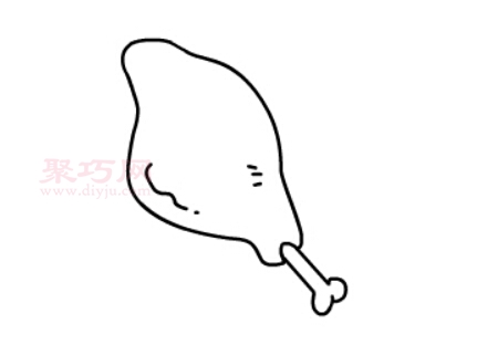 如何畫大雞腿 來學(xué)大雞腿簡筆畫步驟