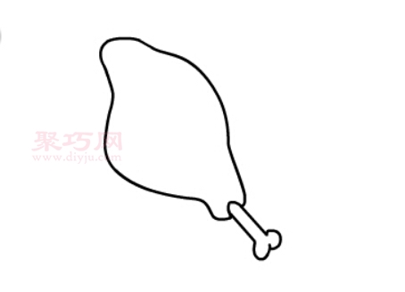 如何畫大雞腿 來學(xué)大雞腿簡筆畫步驟
